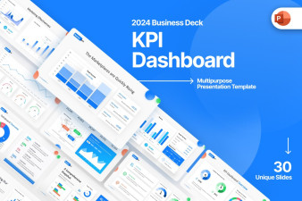 Business Deck KPI PowerPoint Template